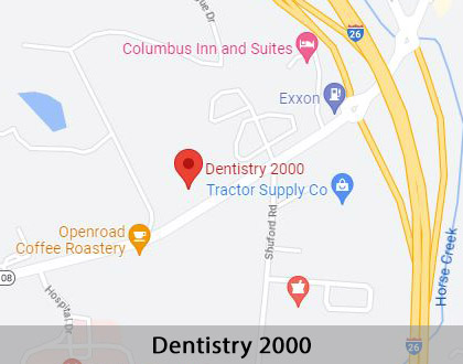 Map image for Partial Dentures for Back Teeth in Columbus, NC